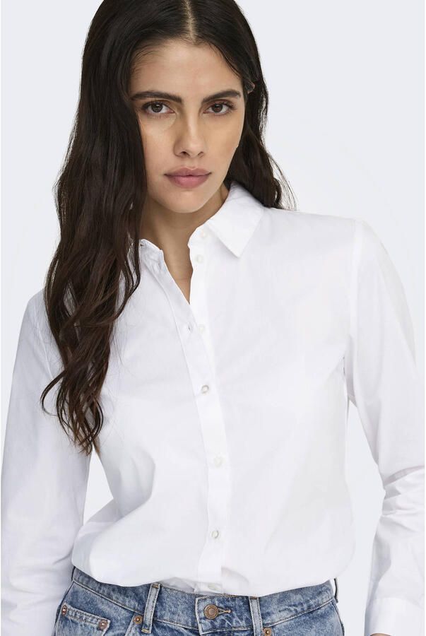 Jacqueline de Yong Klassieke Witte Blouse met Lange Mouwen White Dames - Foto 3