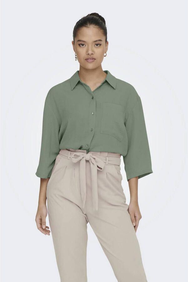 JDY Blouse met korte mouwen DIVYA 3 4 LOOSE SHIRT WVN NOOS - Foto 2