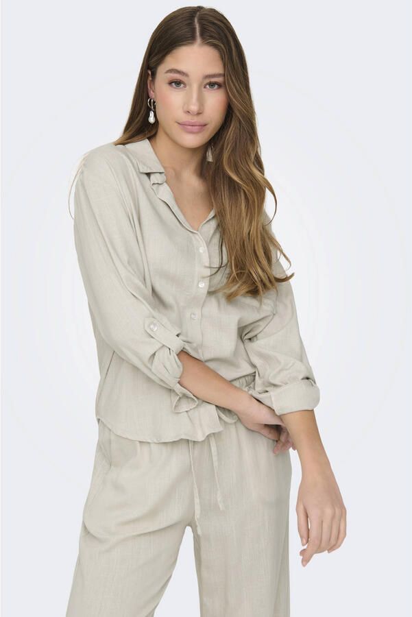 Only Caya Linen Loose Shirt Dames