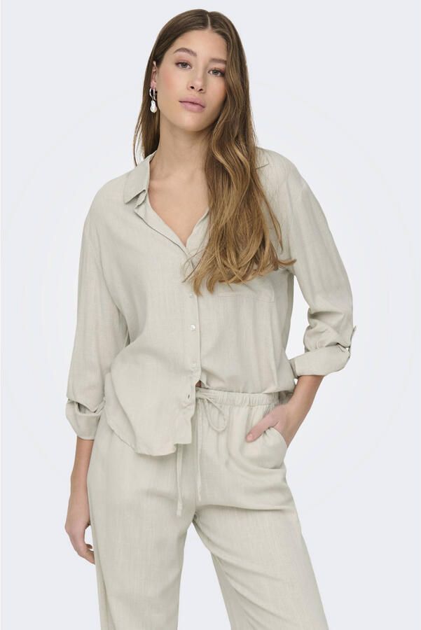 Only Caya Linen Loose Shirt Dames - Foto 2