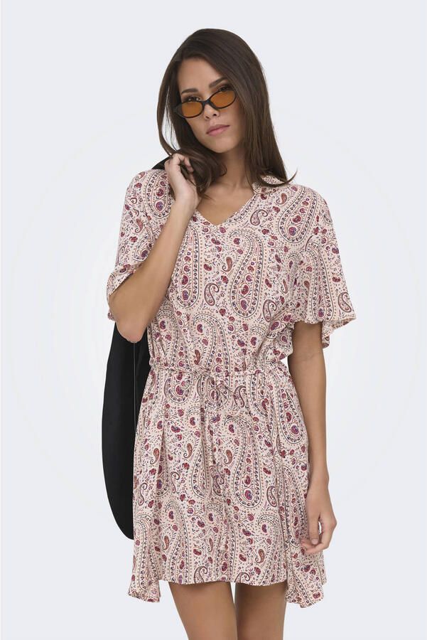 JDY blousejurk met paisley print ecru