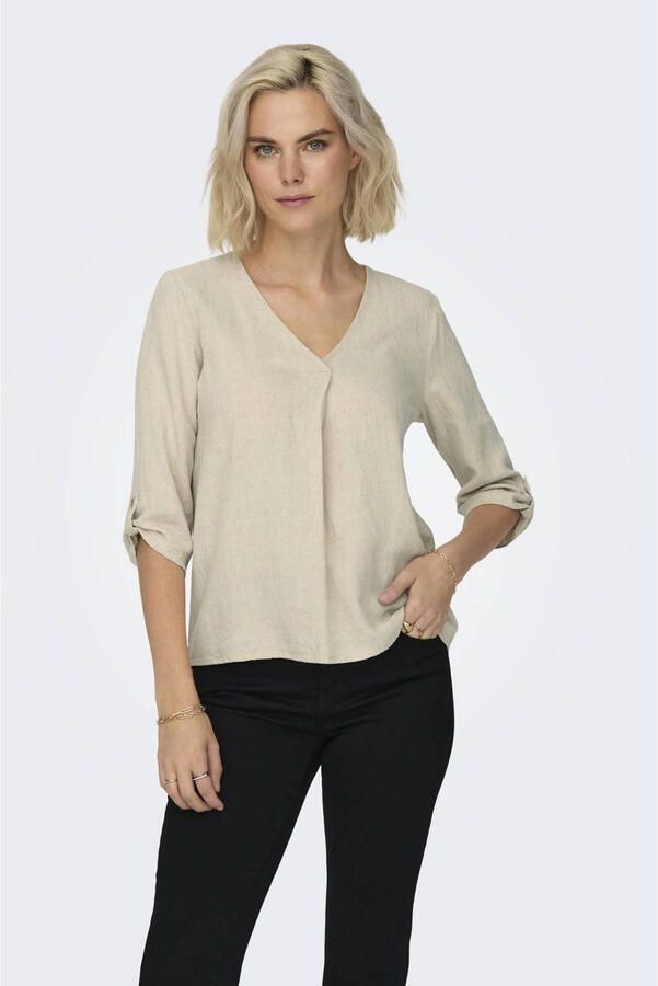 Jacqueline De Yong Linnen Top Dames