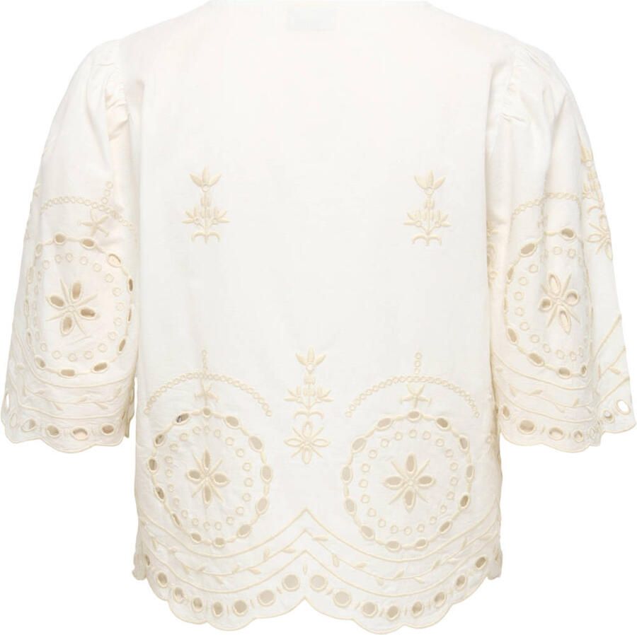 JDY blousetop broderie ecru - Foto 2