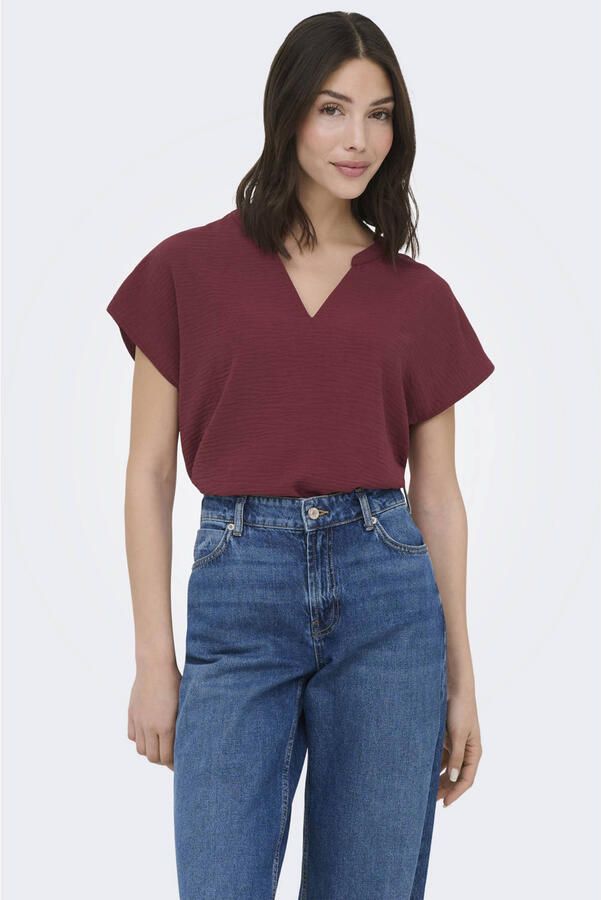 JDY blousetop donkerrood