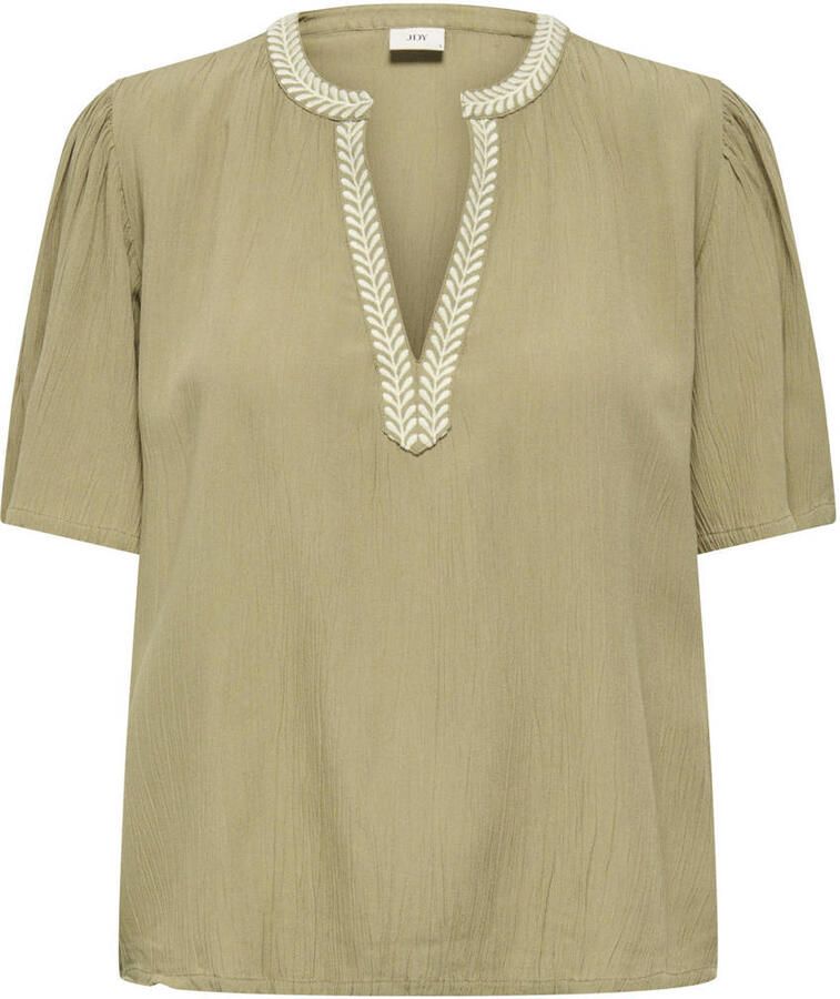 JDY blousetop met textuur lichtkaki - Foto 2