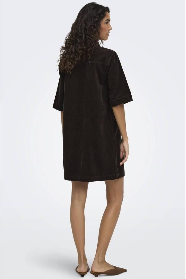 JDY corduroy blousejurk bruin - Foto 2