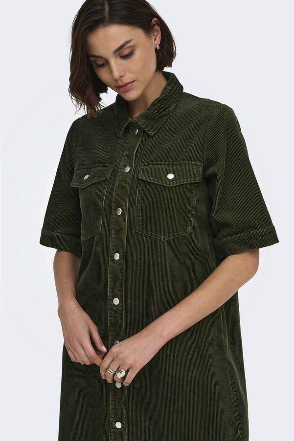 JDY corduroy blousejurk groen