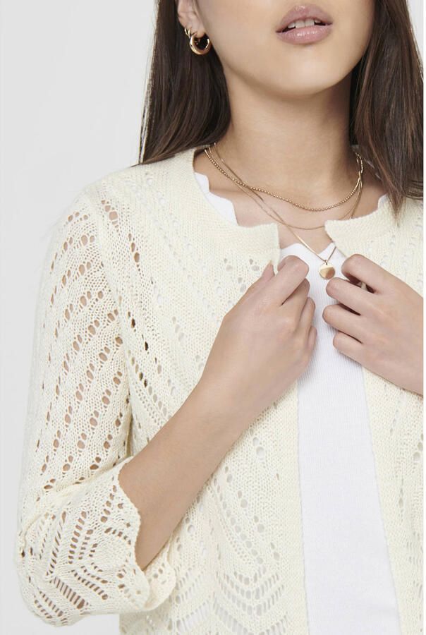 JDY Vest SUN 3 4 CROPPED CARDIGAN KNT NOOS