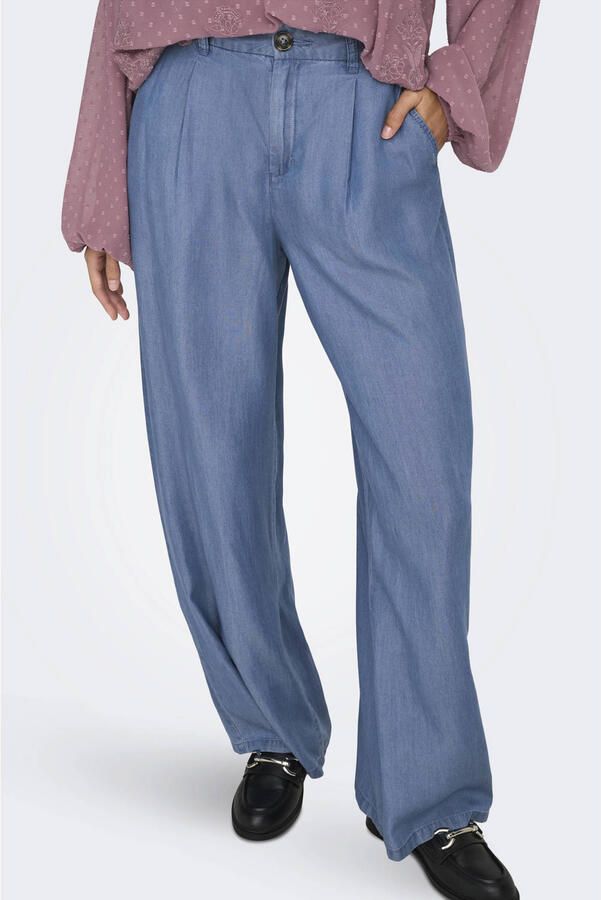 Jacqueline de Yong Wijde Jasper HW Broek voor Dames Blue Dames