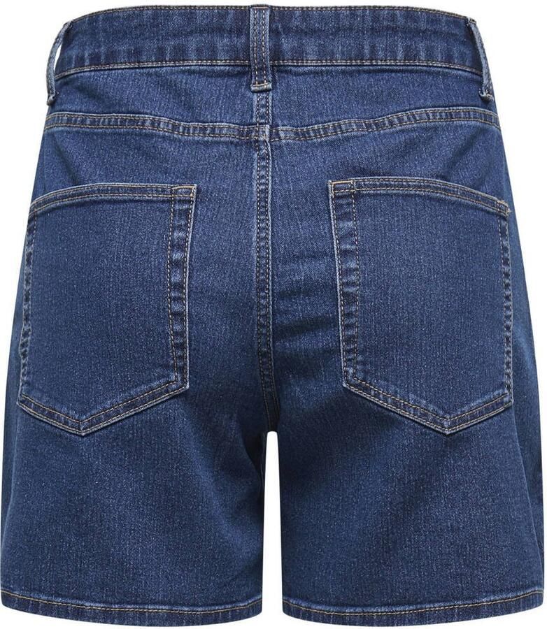 JDY denim slim regular waist short dark blue denim