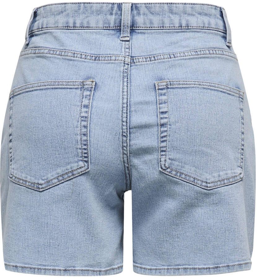 JDY denim slim regular waist short light blue denim