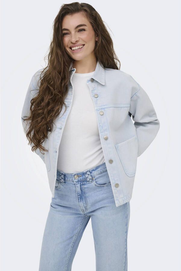 JDY denim spijkerjas lichtblauw - Foto 2