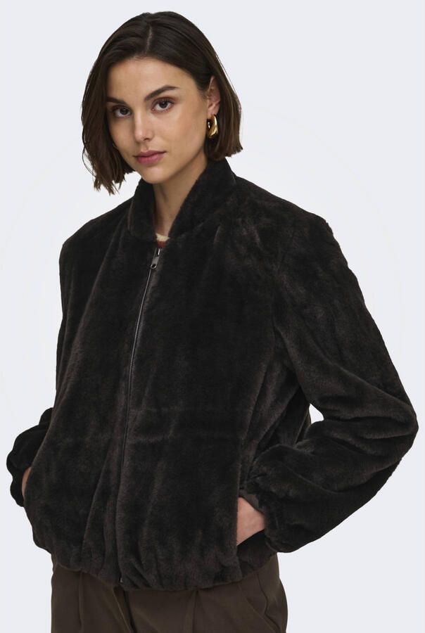 JDY Macy Faux Fur Balloon Jas Dames - Foto 2