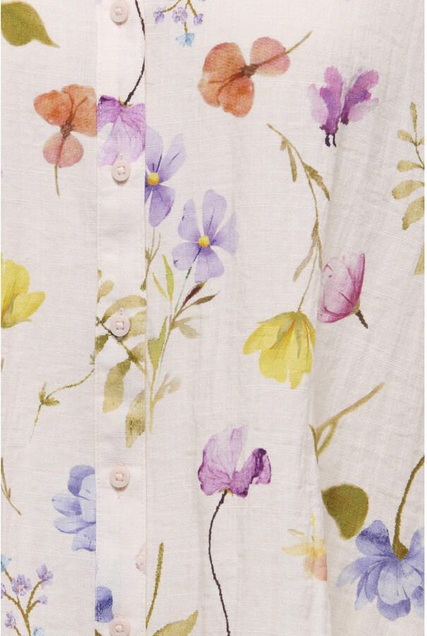 JDY gebloemde blouse ecru - Foto 2