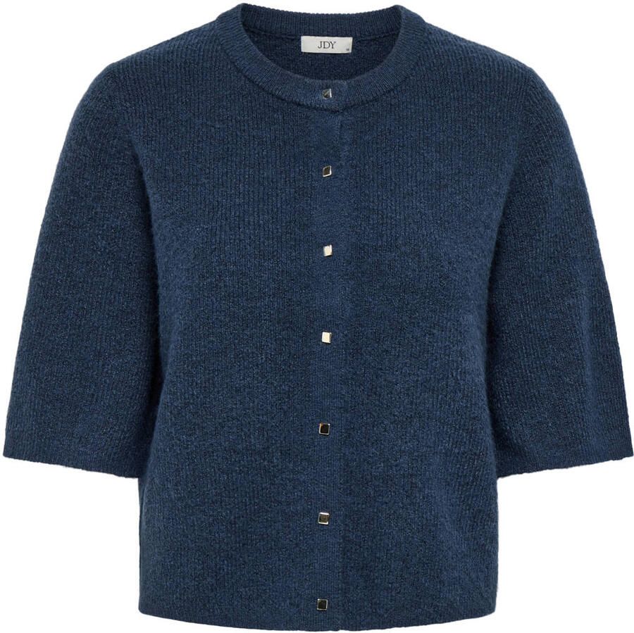 JDY gebreid vest met wol donkerblauw