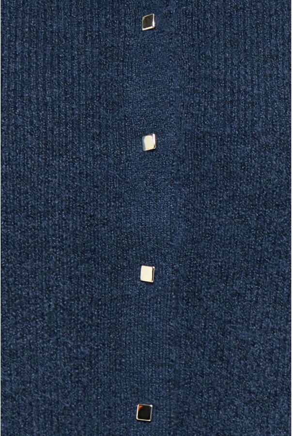 JDY gebreid vest met wol donkerblauw - Foto 2