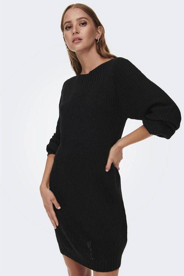 JDY Mini-jurk WHITNEY MEGAN L S BOAT DRESS KNT NOOS - Foto 3
