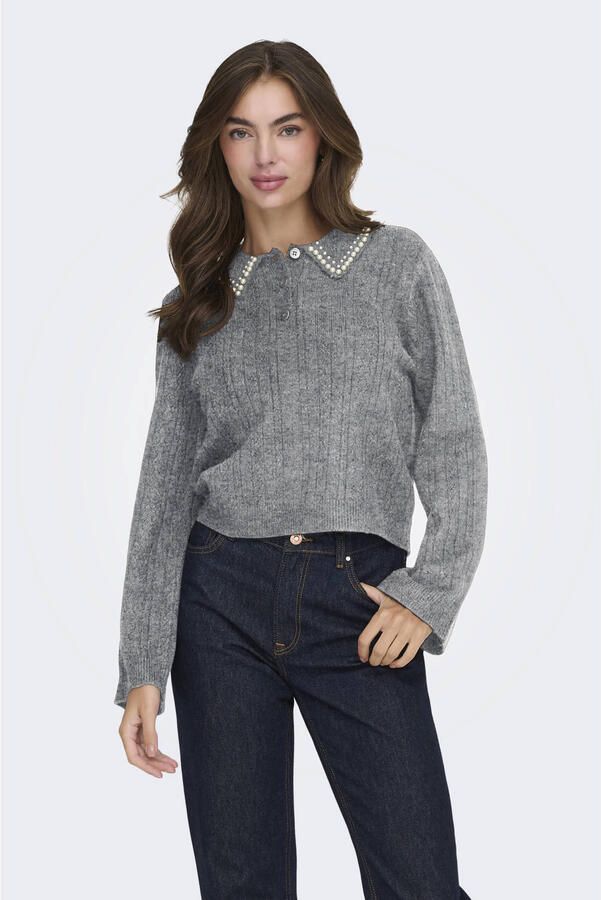 JDY April Life Pearl Collar Sweater Dames - Foto 2