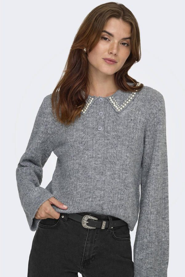 JDY April Life Pearl Collar Sweater Dames - Foto 5