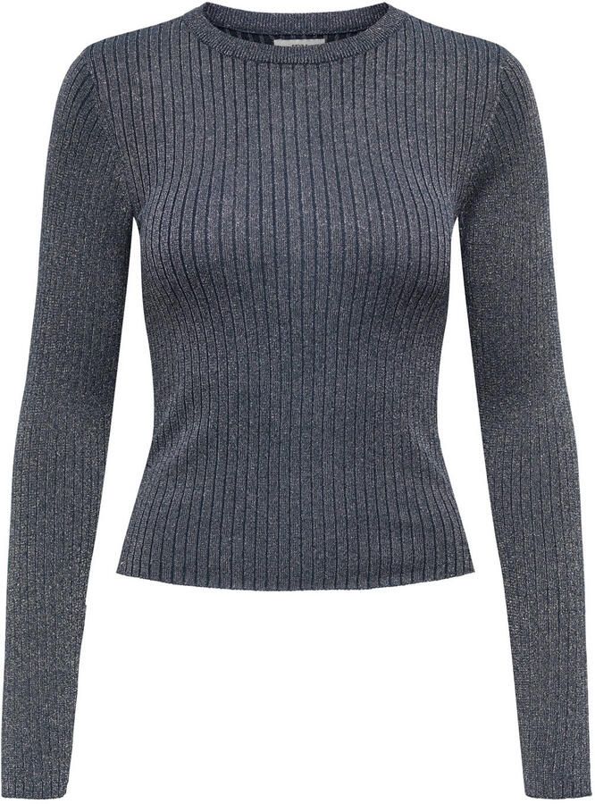 JDY Plum Lurex Knit Sweater Dames