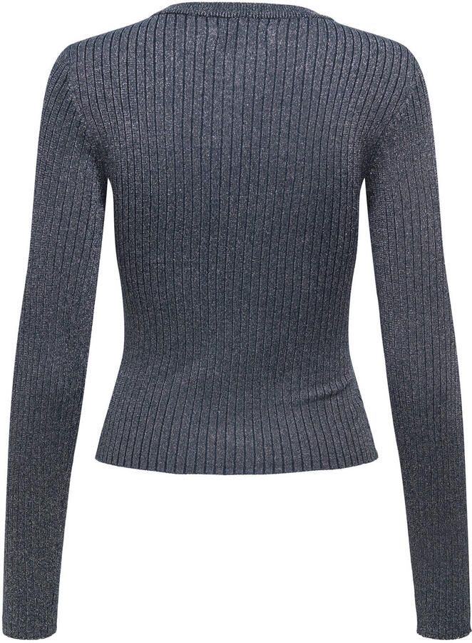 JDY Plum Lurex Knit Sweater Dames