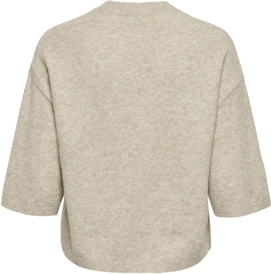 JDY gebreide trui met wol beige - Foto 2