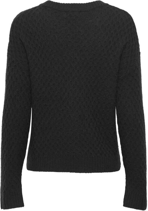JDY gebreide trui zwart - Foto 1