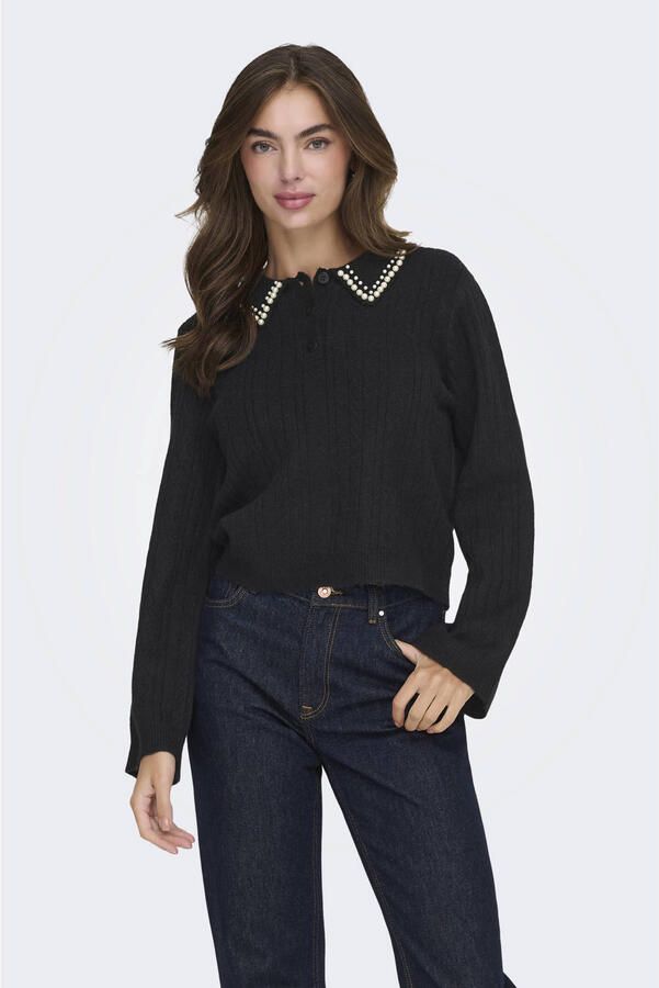 JDY April Life Pearl Collar Sweater Dames - Foto 2