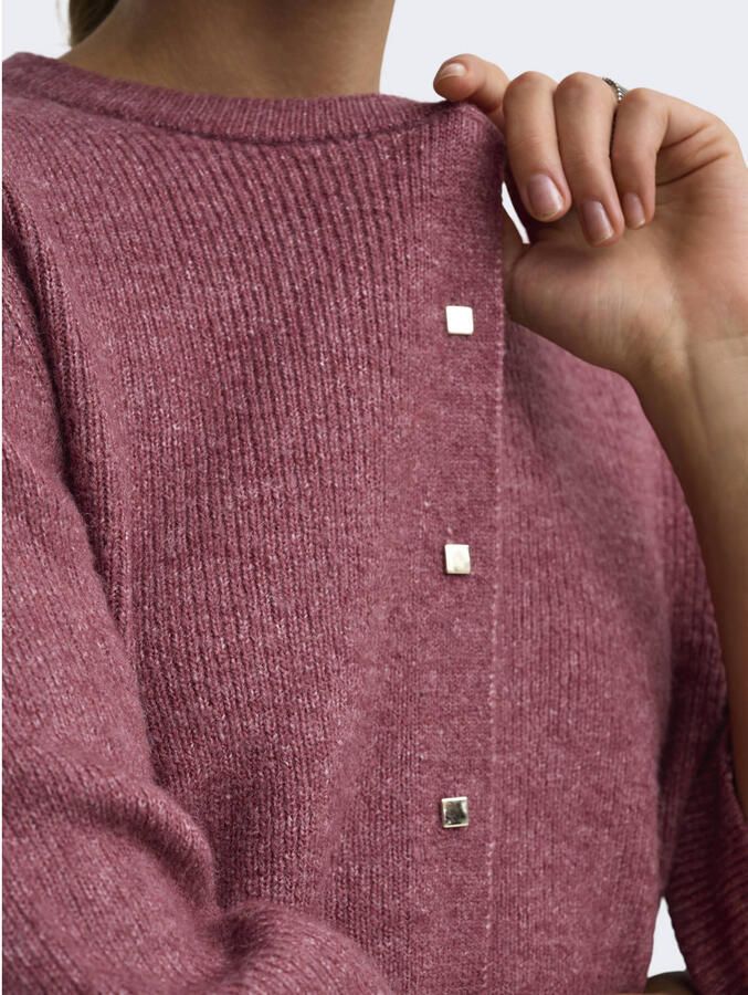 JDY gebreide vest met wol roze - Foto 2