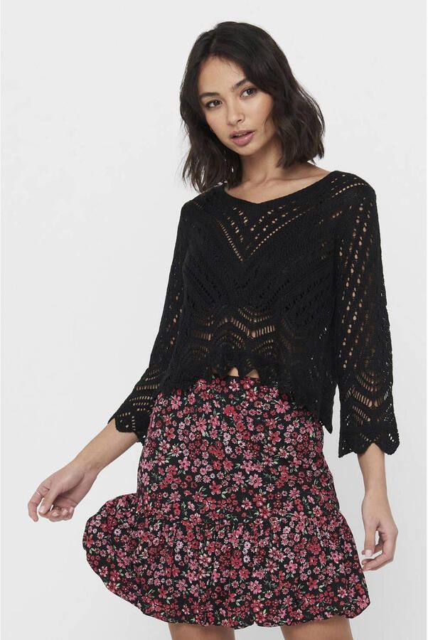 JDY Gebreide trui NEW SUN 3 4 CROPPED PULLOVER KNT NOOS - Foto 3
