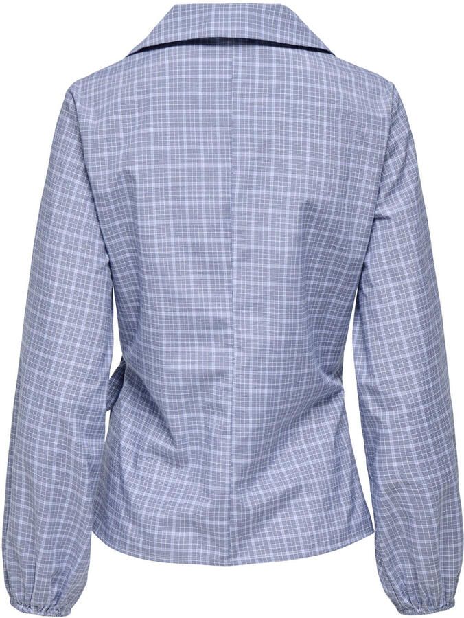 JDY geruit blouse blauw - Foto 2