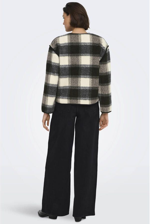 JDY geruite jacket zwart - Foto 3
