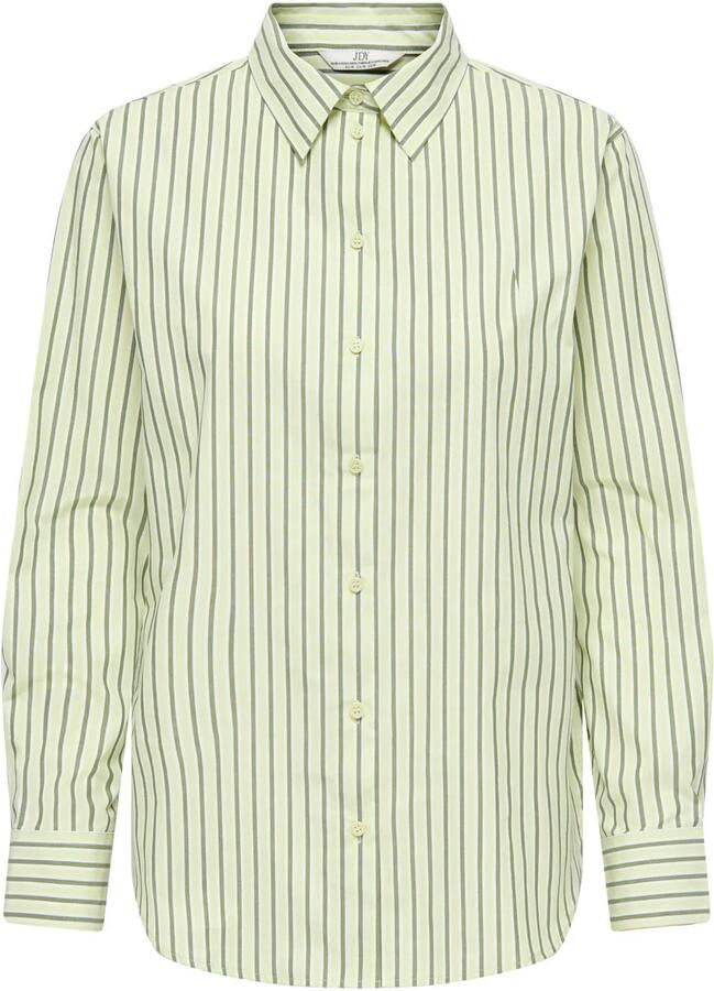 JDY gestreepte blouse lichtgroen