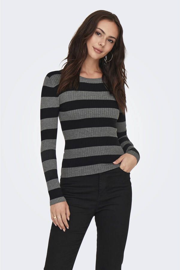 Jacqueline de Yong Grijze Viscose Top & T-Shirt Gray Dames