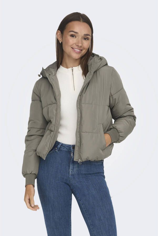 JDY Gewatteerde jas NEWERICA LIFE SHORT HOOD JKT OTW NOOS