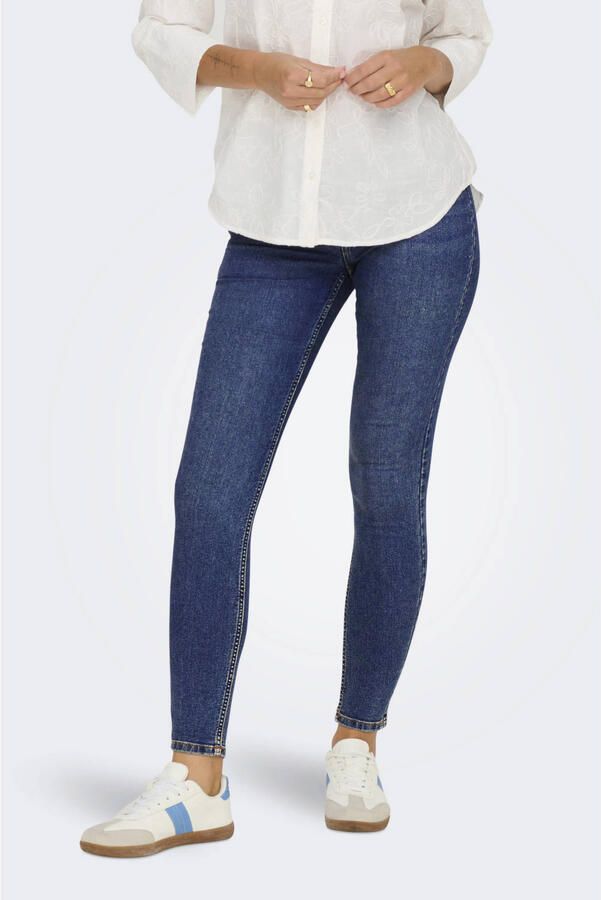 Jacqueline de Yong Hoge Taille Skinny Fit Jeans Blue Dames