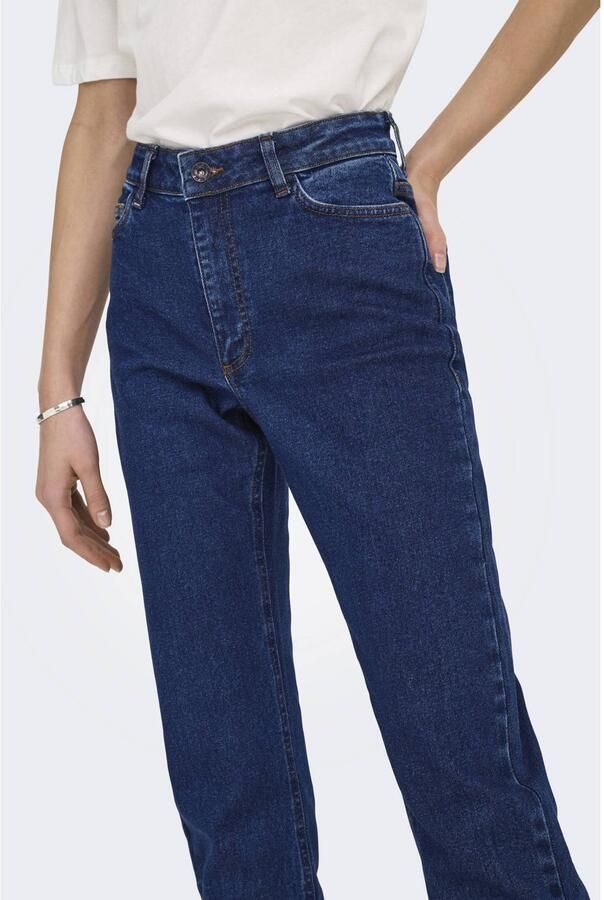 JDY high waist straight leg jeans LULLU dark blue denim - Foto 2