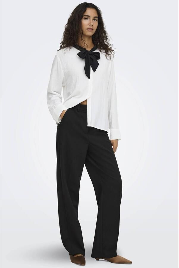 JDY high waist wide leg casual broek zwart - Foto 2
