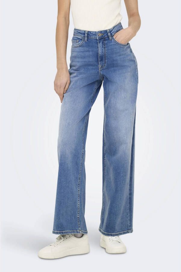 JDY High-waist jeans FELINA-FINA HW WIDE MED BLUE DNM NOOS - Foto 2