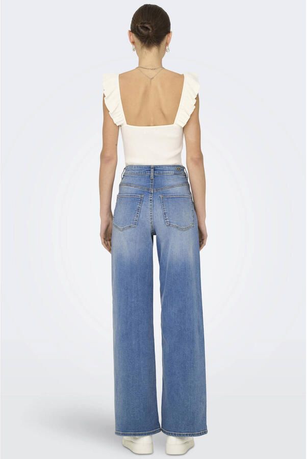 JDY High-waist jeans FELINA-FINA HW WIDE MED BLUE DNM NOOS - Foto 2