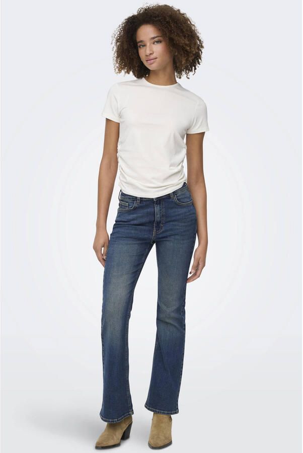 JDY 5-pocket jeans KATHY HW FLARED JEANS DNM NOOS met uitlopende pijp in flared look