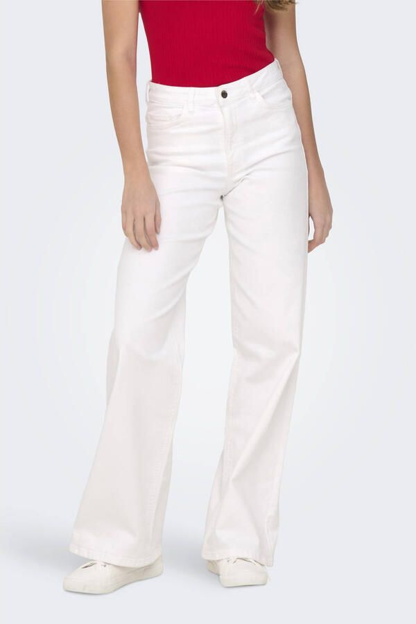 JDY High-waist jeans FELINA-FINA HW WIDE WHITEJNS DNM NOOS - Foto 2