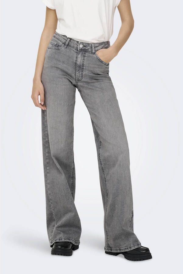 JDY High-waist jeans FELINA-FINA HW WIDE JNS LT GREY DNM - Foto 2
