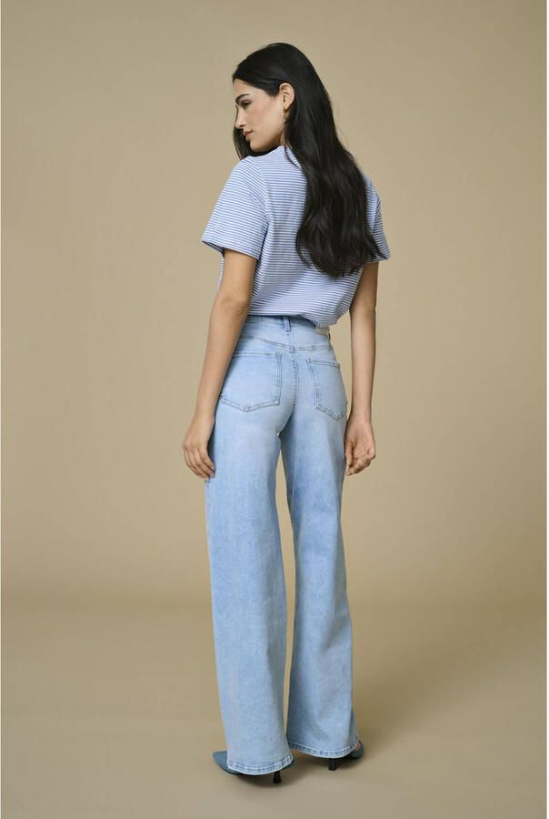 JDY High-waist jeans FELINA-FINA HW WIDE JNS LBD DNM NOOS