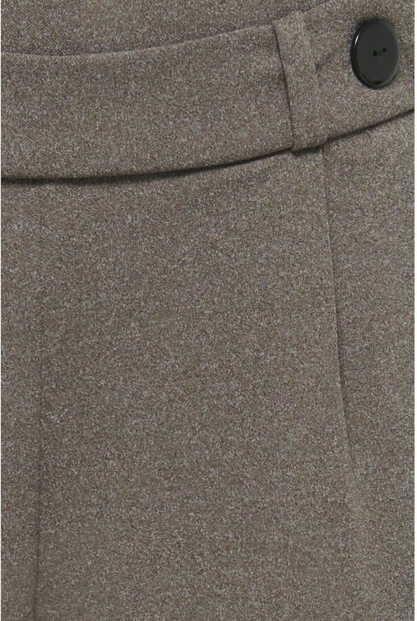 JDY jersey wide leg palazzo broek lichtbruin - Foto 2