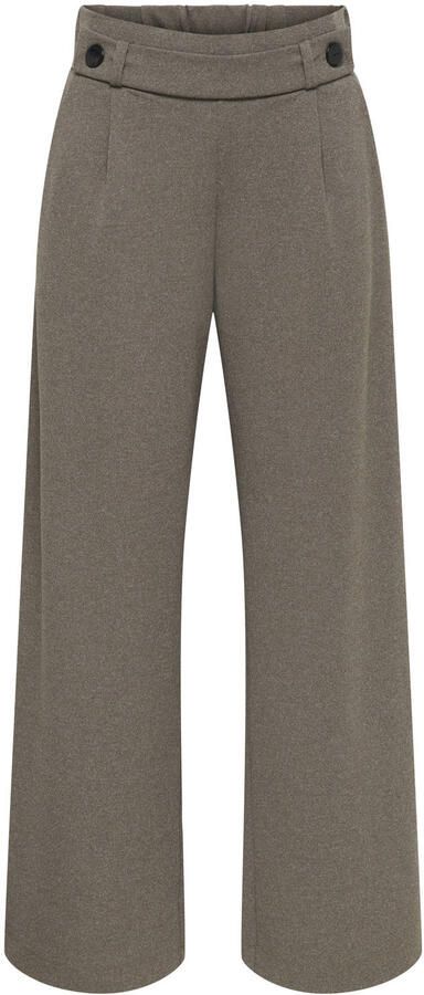JDY jersey wide leg palazzo broek lichtbruin