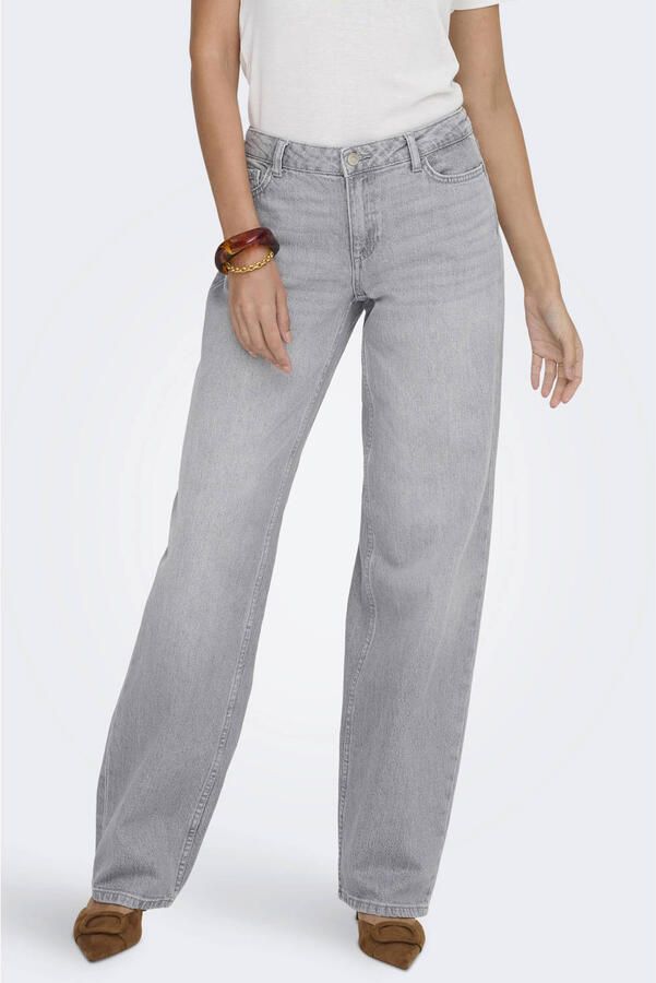 JDY KATIE low waist straight leg jeans grey denim