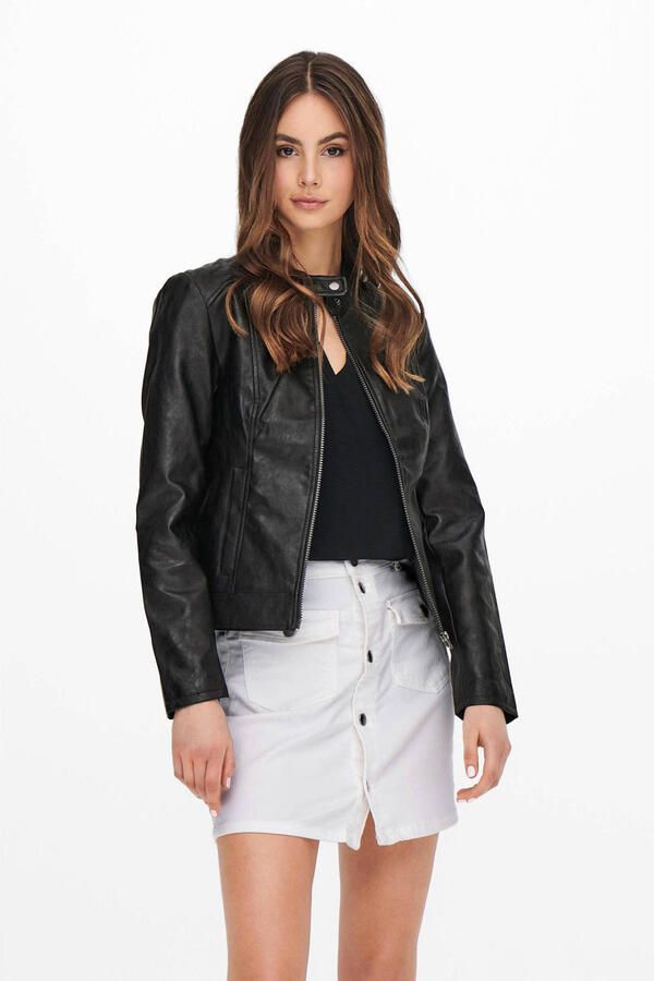 JDY Imitatieleren jack EMILY FAUX LEATHER JACKET OTW NOOS