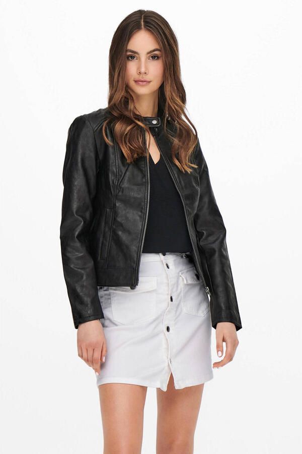 JDY Imitatieleren jack EMILY FAUX LEATHER JACKET OTW NOOS