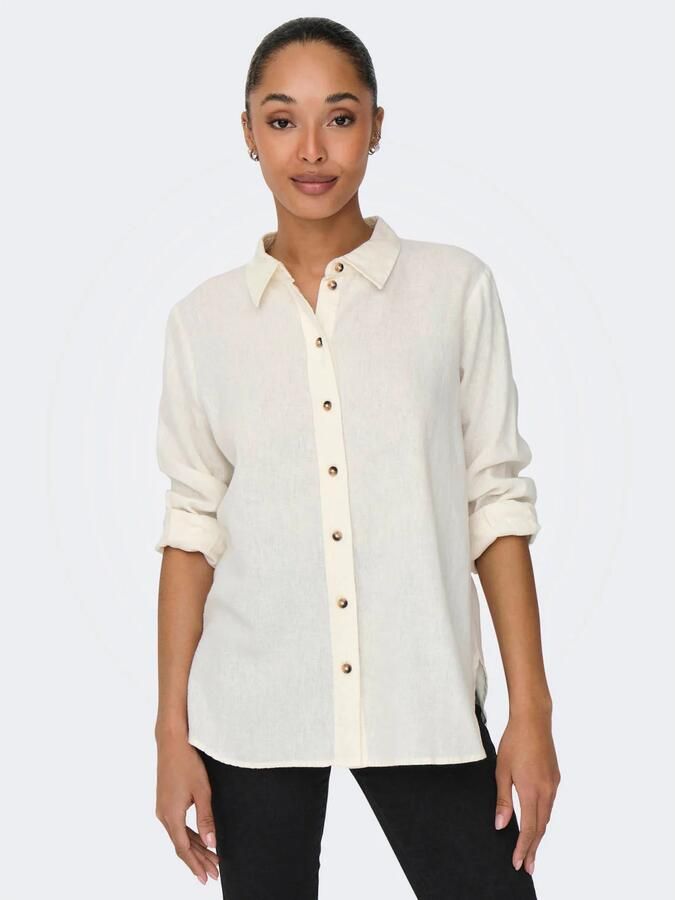 JDY Overhemdblouse SAY L S LINEN LOOSE SHIRT WVN NOOS - Foto 2